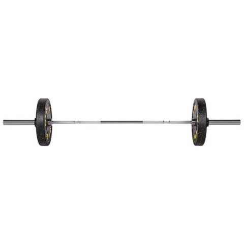 GO900 GRYF OLIMPIJSKI 20KG 2200MM HMS PREMIUM + ZG1500 SILVER ZACISKI LOCK JAW (2 szt) GO900 GRYF OLIMPIJSKI 20KG 2200MM HMS PREMIUM + ZG1500 SILVER ZACISKI LOCK JAW (2 szt)