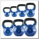 KNV04 BLUE KETTLEBELL ŻELIWNY POKRYTY WINYLEM HMS