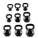 KNV08 BLACK KETTLEBELL ŻELIWNY POKRYTY WINYLEM HMS