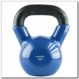 KNV12 BLUE KETTLEBELL ŻELIWNY POKRYTY WINYLEM HMS