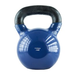 KNV24 BLUE KETTLEBELL ŻELIWNY POKRYTY WINYLEM HMS