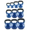 KNV28 BLUE KETTLEBELL ŻELIWNY POKRYTY WINYLEM HMS