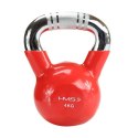 KTC04 RED UCHWYT CHROM RADEŁKOWANY KETTLEBELL ŻELIWNY HMS