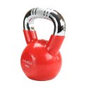 KTC04 RED UCHWYT CHROM RADEŁKOWANY KETTLEBELL ŻELIWNY HMS