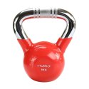 KTC04 RED UCHWYT CHROM RADEŁKOWANY KETTLEBELL ŻELIWNY HMS