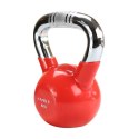 KTC04 RED UCHWYT CHROM RADEŁKOWANY KETTLEBELL ŻELIWNY HMS