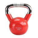 KTC04 RED UCHWYT CHROM RADEŁKOWANY KETTLEBELL ŻELIWNY HMS