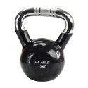 KTC12 BLACK UCHWYT CHROM RADEŁKOWANY KETTLEBELL ŻELIWNY HMS