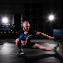 KNV16 BLUE KETTLEBELL ŻELIWNY POKRYTY WINYLEM HMS