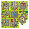 MD02 MATA DZIECIĘCA PUZZLE CARS 9 ELEMENTÓW 90x90CM NILS FUN