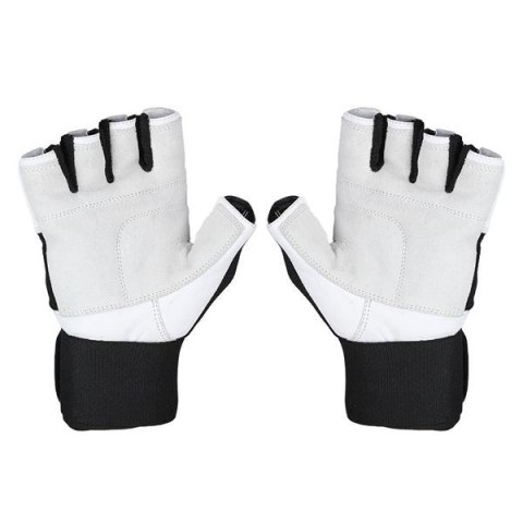 RST04 WHITE-BLACK ROZM. L RĘKAWICE NA SIŁOWNIĘ HMS RST04 WHITE-BLACK ROZM. L RĘKAWICE NA SIŁOWNIĘ HMS