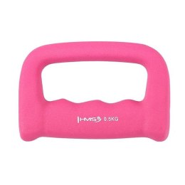 CK05 KASTET PINK CIĘŻAREK ŻELIWNY POKRYTY NEOPRENEM 0.5 KG HMS