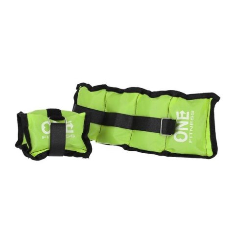 WW01 GREEN OBCIĄŻNIKI 2 x 0.7 KG ONE FITNESS